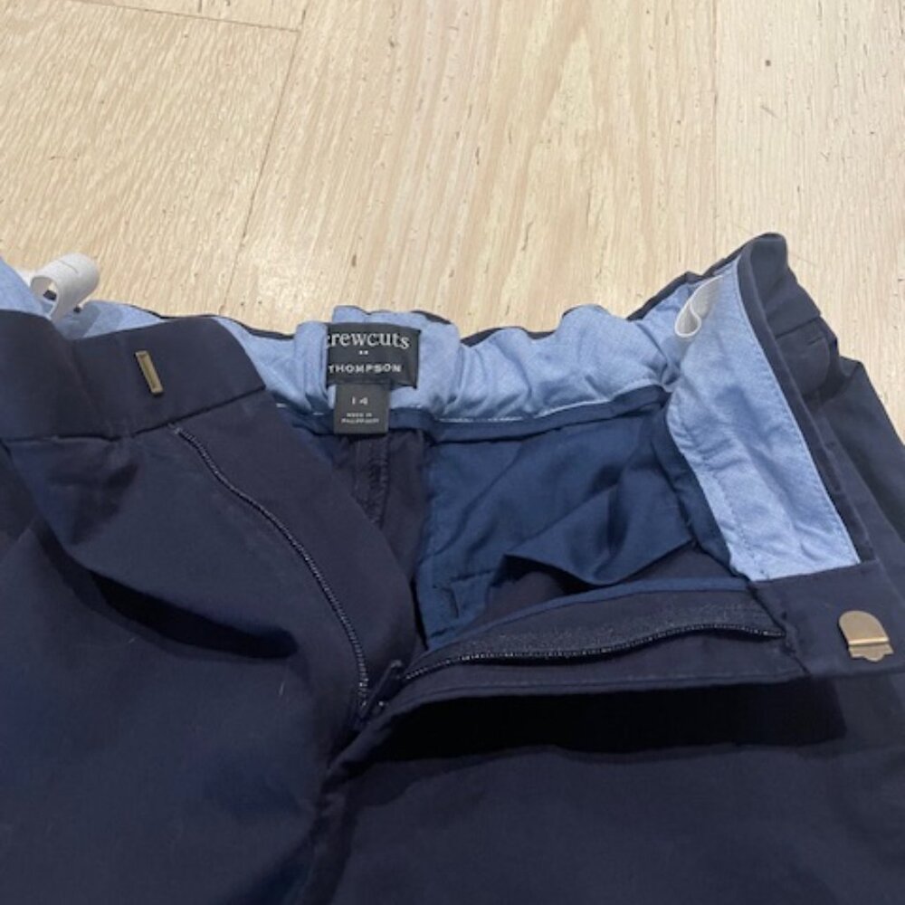 J. Crew (Crewcuts) Thompson Suit in Chino, Age 14, Dark Navy Blue - Picture 5 of 6